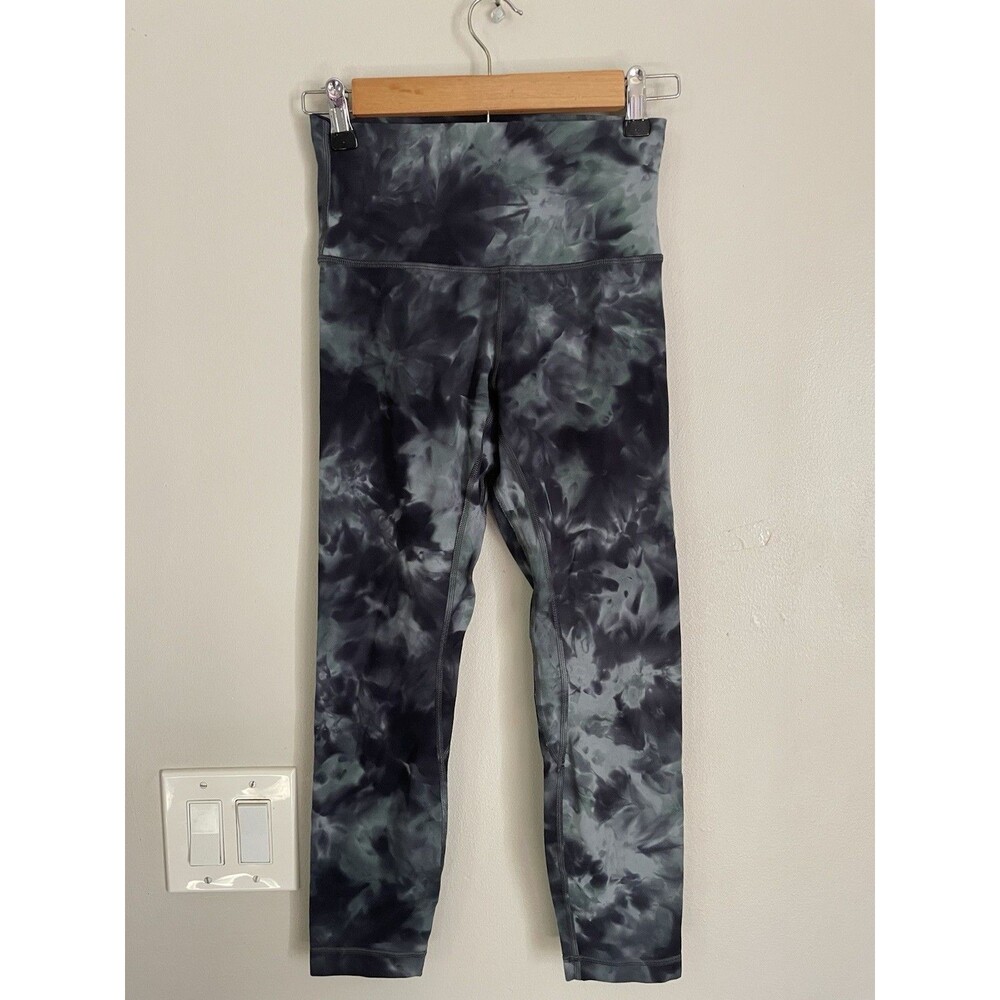 Lululemon Align High-Rise Pant 25" Diamond Dye Pitch Grey Graphite Grey Size 4